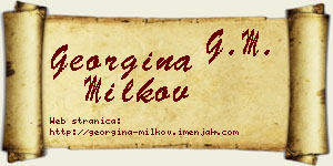 Georgina Milkov vizit kartica